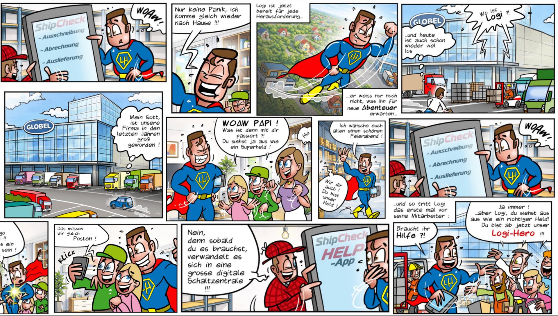 LogiHero comic background